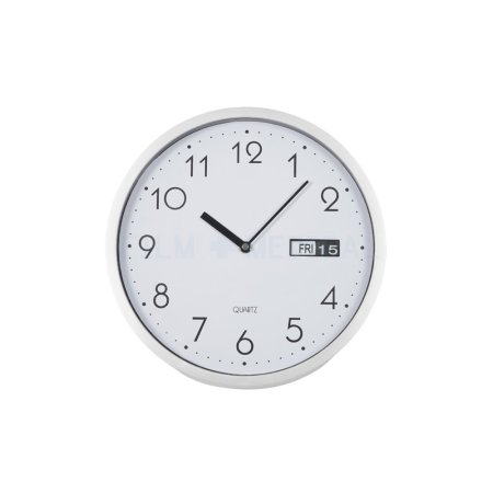 Silver Wall Clock
